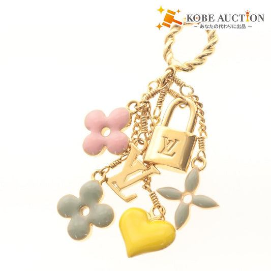 ■ ルイヴィトン ネックレス パンダンティフ スウィート モノグラム ペンダント アクセサリー チャーム レザー紐 未使用 袋付き