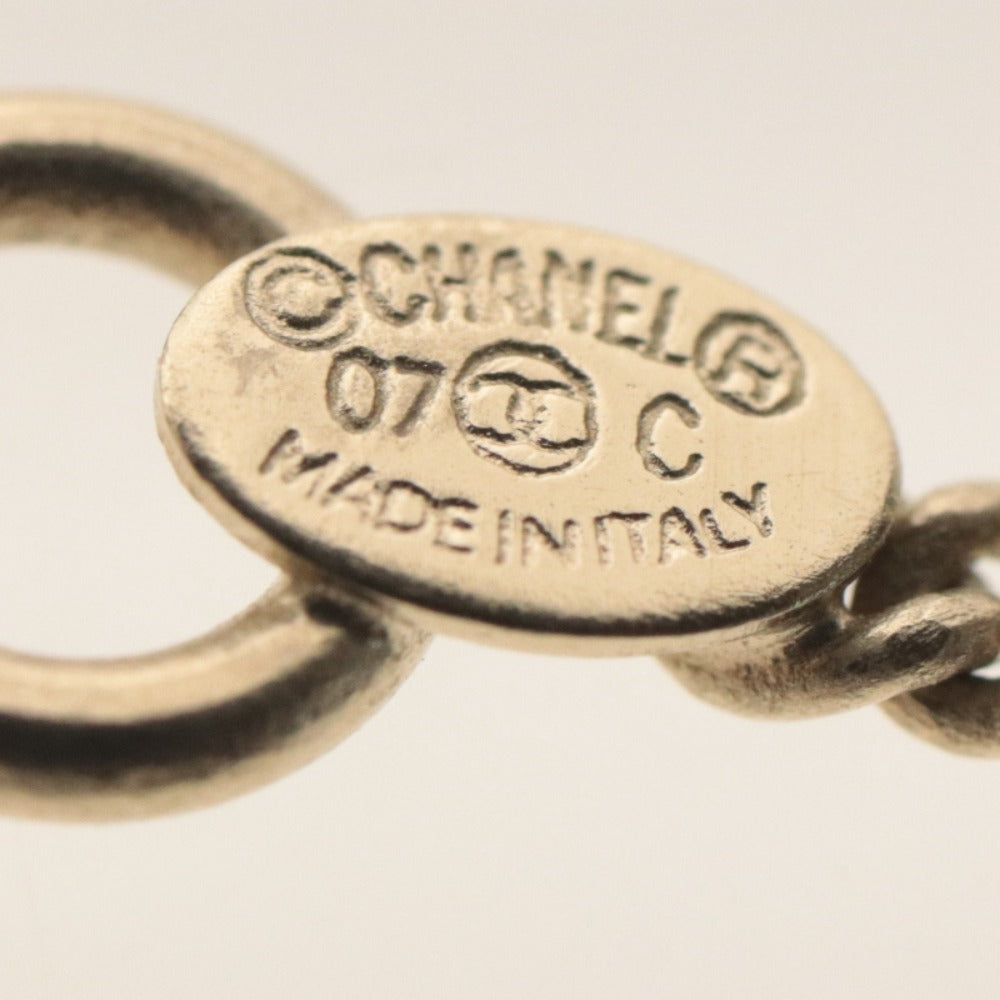 ■ シャネル CHANEL ネックレス クルーズライン 07C 車 乗り物 バス モチーフ ペンダント ヴィンテージ 6g 付属品付き 未使用