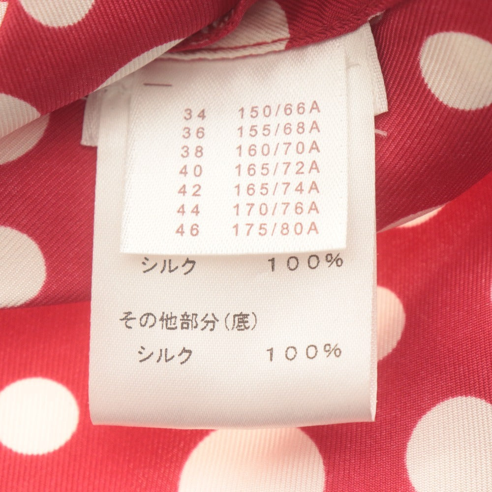 ■ ルイヴィトン LOUIS VUITTON ミニスカート ボトムス シルク100% 草間彌生 シリーズ ドット柄 レディース 38(160/70A) ブラック レッド
