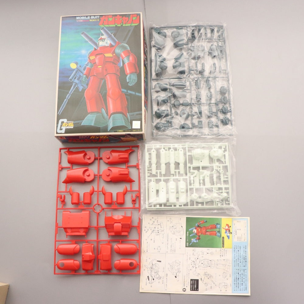 ■ 旧バンダイ 機動戦士ガンダム プラモデル 3点セット まとめ売り ギャン ガンキャノン ザク バンザイマーク 1/100 箱付き 未組立 未使用