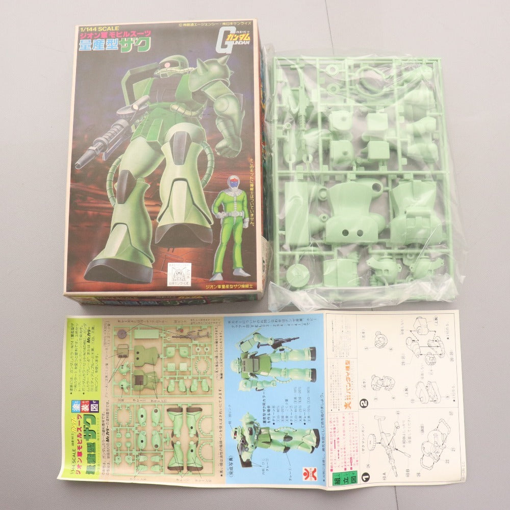 ■ 旧バンダイ 機動戦士ガンダム プラモデル 6点セット まとめ売り ベストメカコレクション ザク 等 バンザイ 1/144 箱付き 未組立 未使用