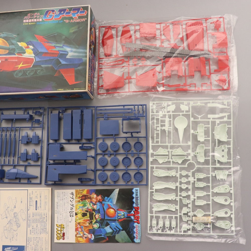 ■ 旧バンダイ 機動戦士ガンダム プラモデル 3点セット まとめ売り ガンタンク G・アーマー バンザイマーク 1/144 箱付き 未組立 未使用