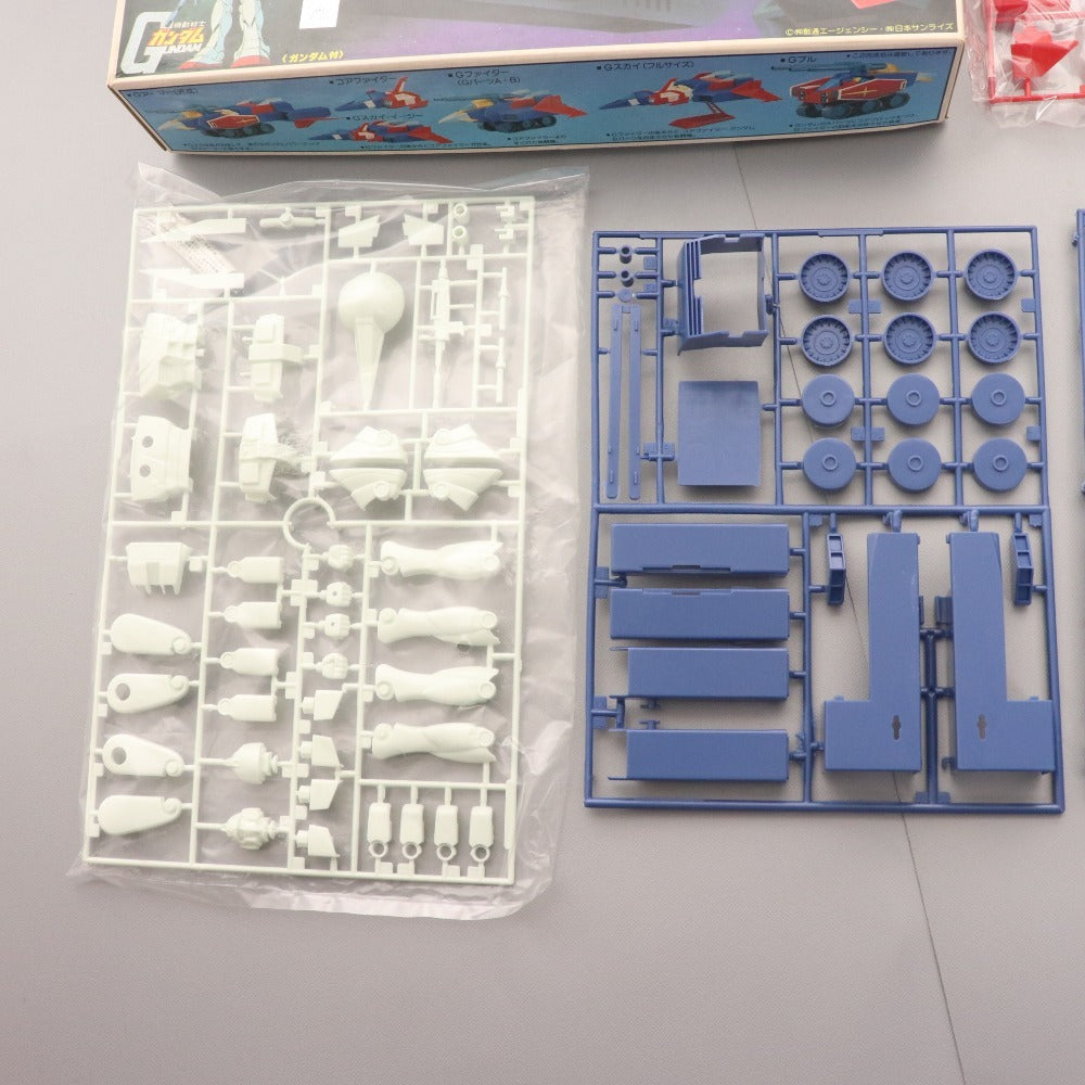 ■ 旧バンダイ 機動戦士ガンダム プラモデル 3点セット まとめ売り ガンタンク G・アーマー バンザイマーク 1/144 箱付き 未組立 未使用