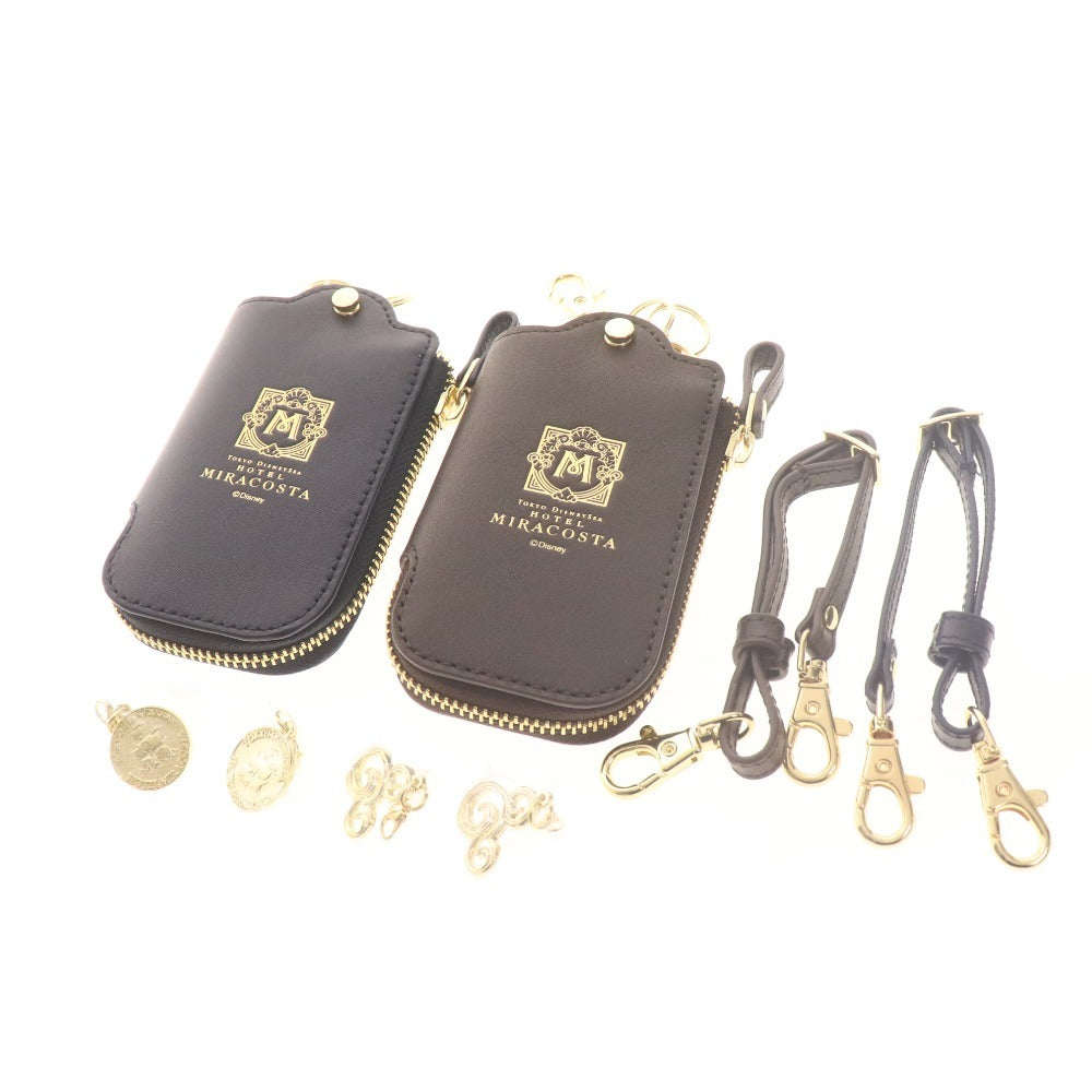 ■ MiraCosta Tokyo DisneySea Hotel Suite Room Exclusive Key Case Genuine Leather Navy Brown Accessories Included Unused