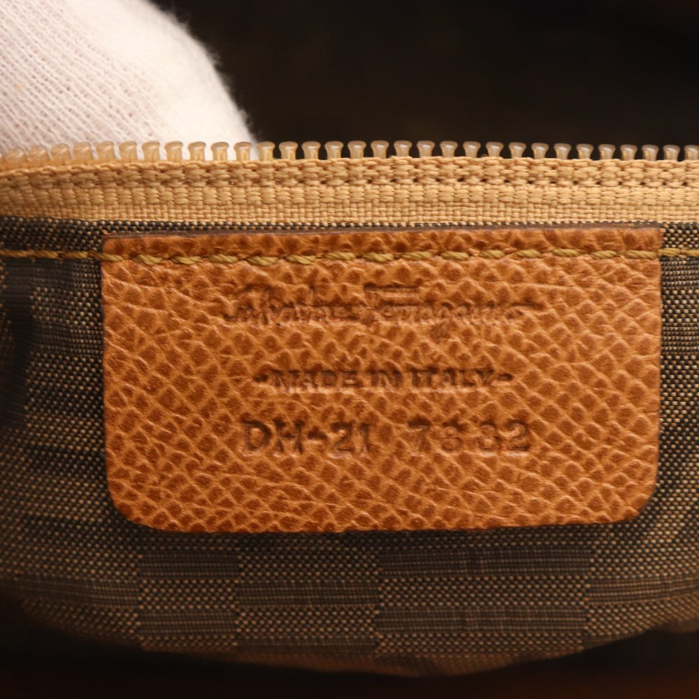 ■ サルヴァトーレフェラガモ ショルダーバッグ ハンドバッグ 鞄 レザー メンズ レディース ブラウン