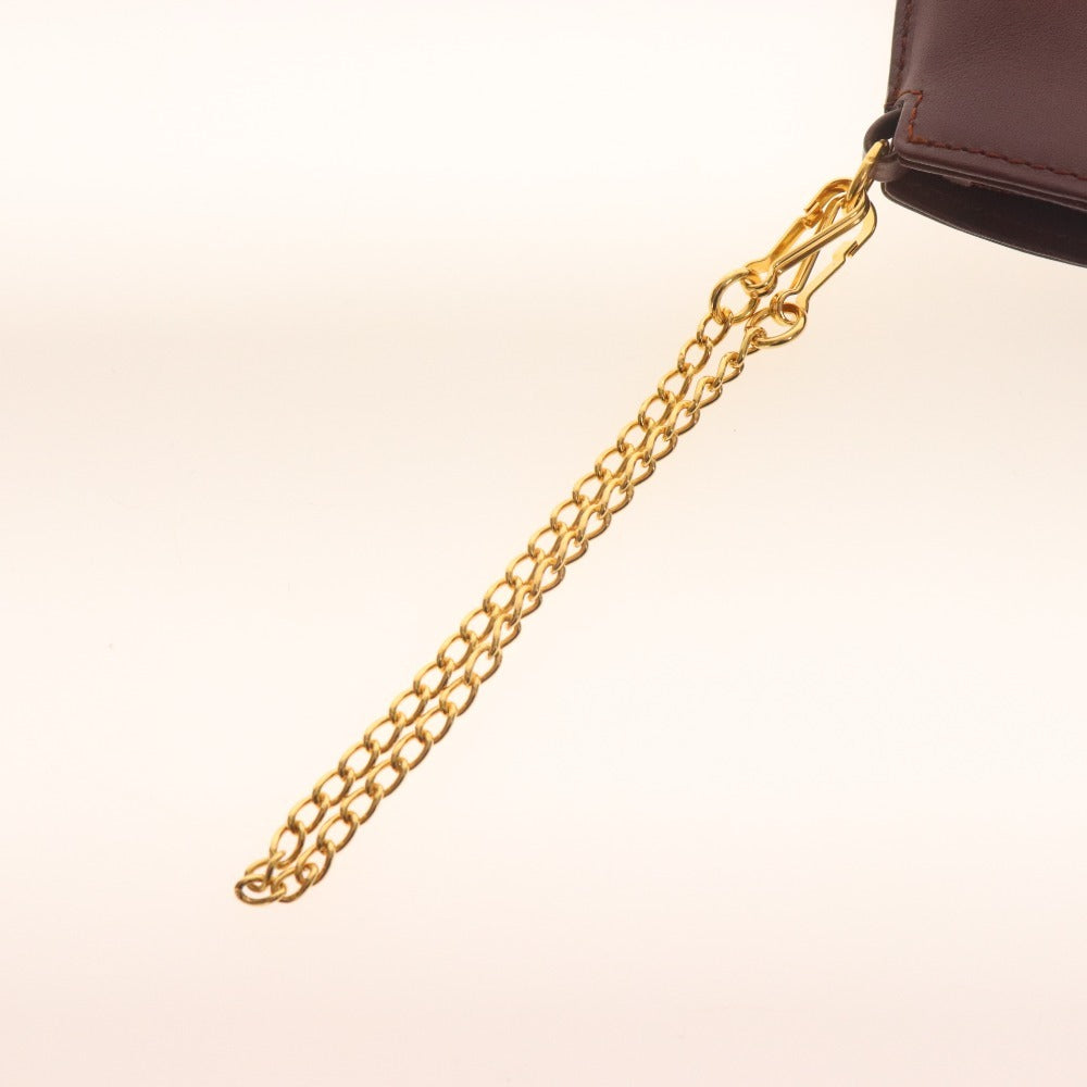 ■ カルティエ マストライン マルチケース アクセサリーポーチ ポーチ レディース ボルドー