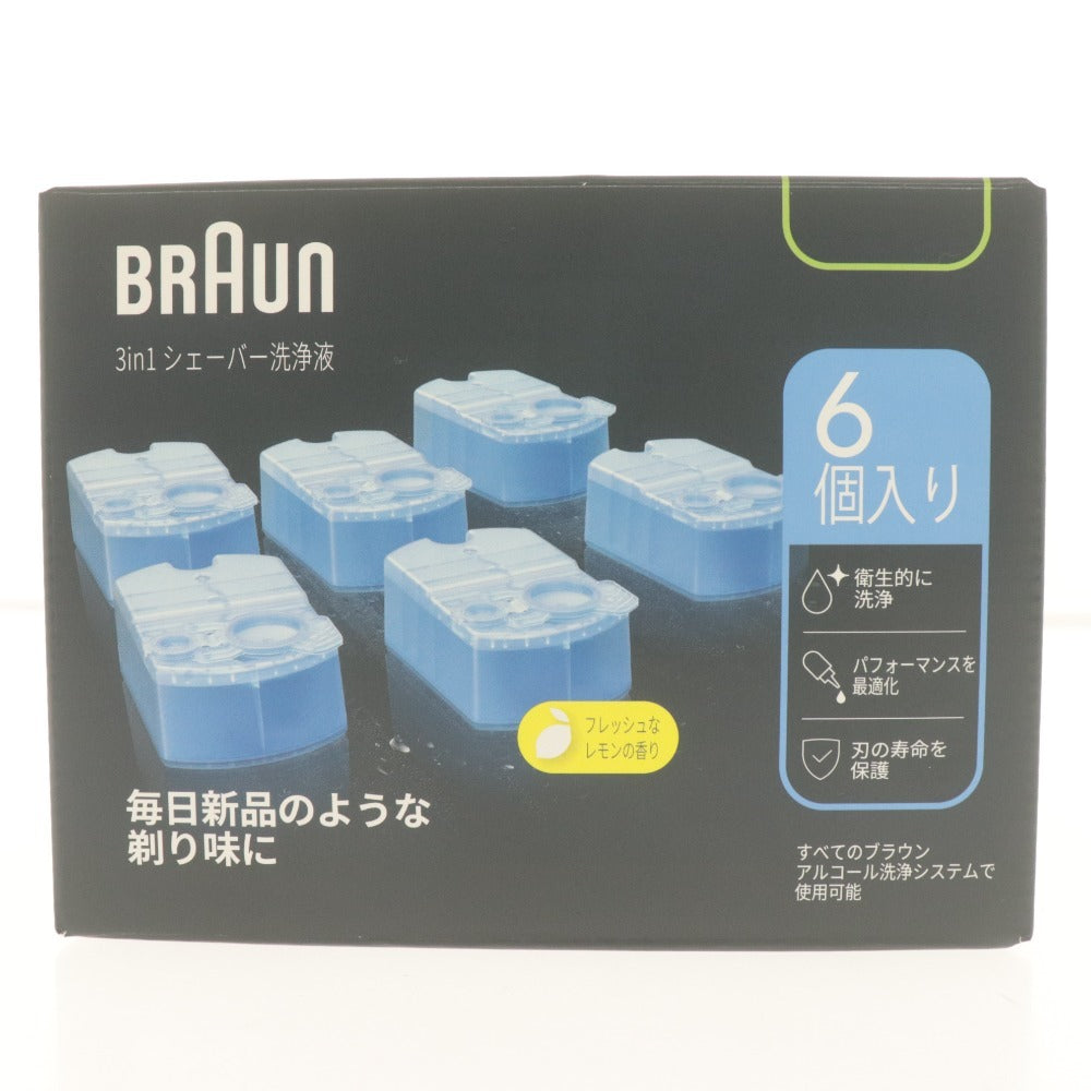 ■ ブラウン 3in1 シェーバー洗浄液 システム専用洗浄液カートリッジ CCR6 6個入り 箱付き 未開封 未使用