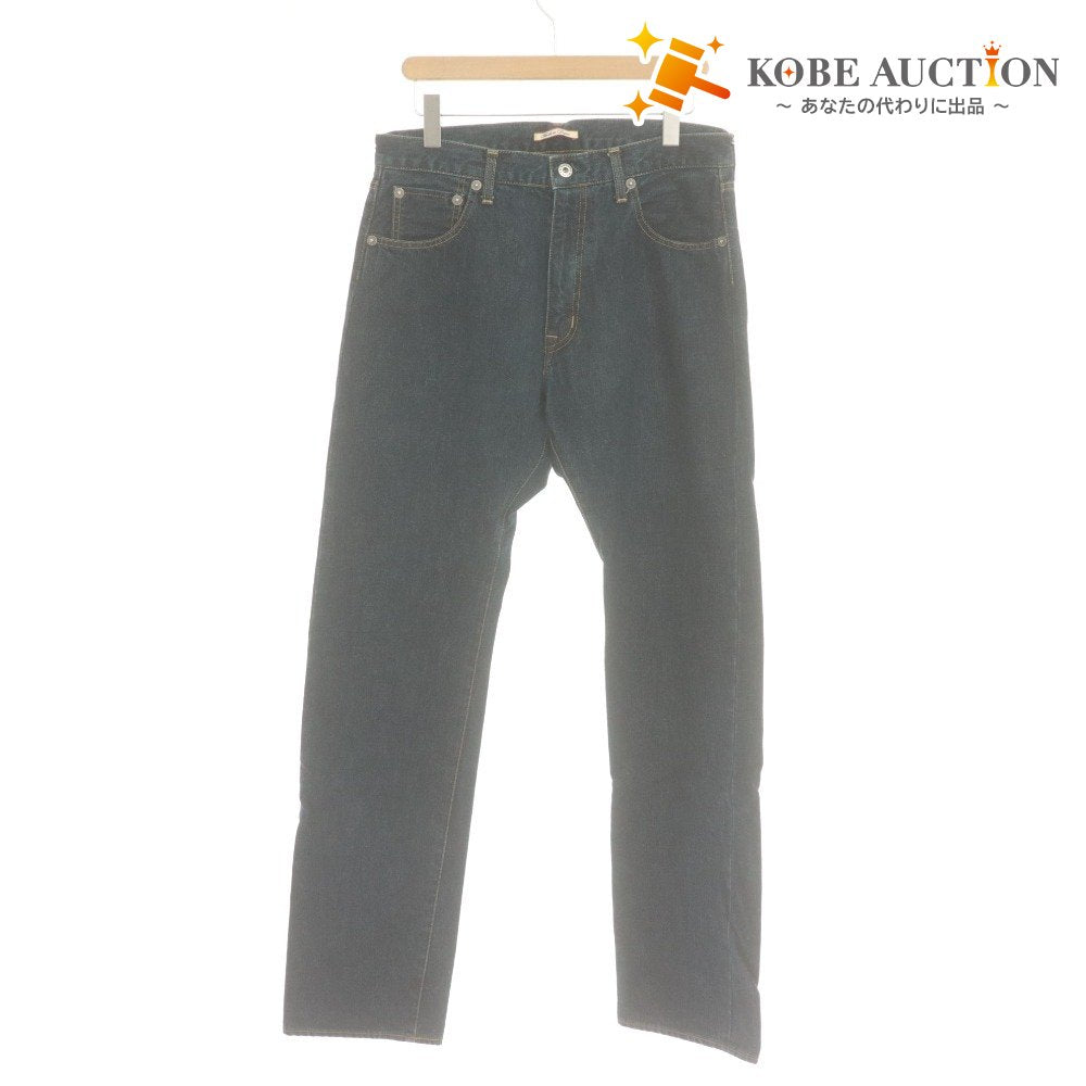 ■ Papas Plus Denim Jeans D0418FP 106 Selvedge Bottoms Men's LL Navy Indigo