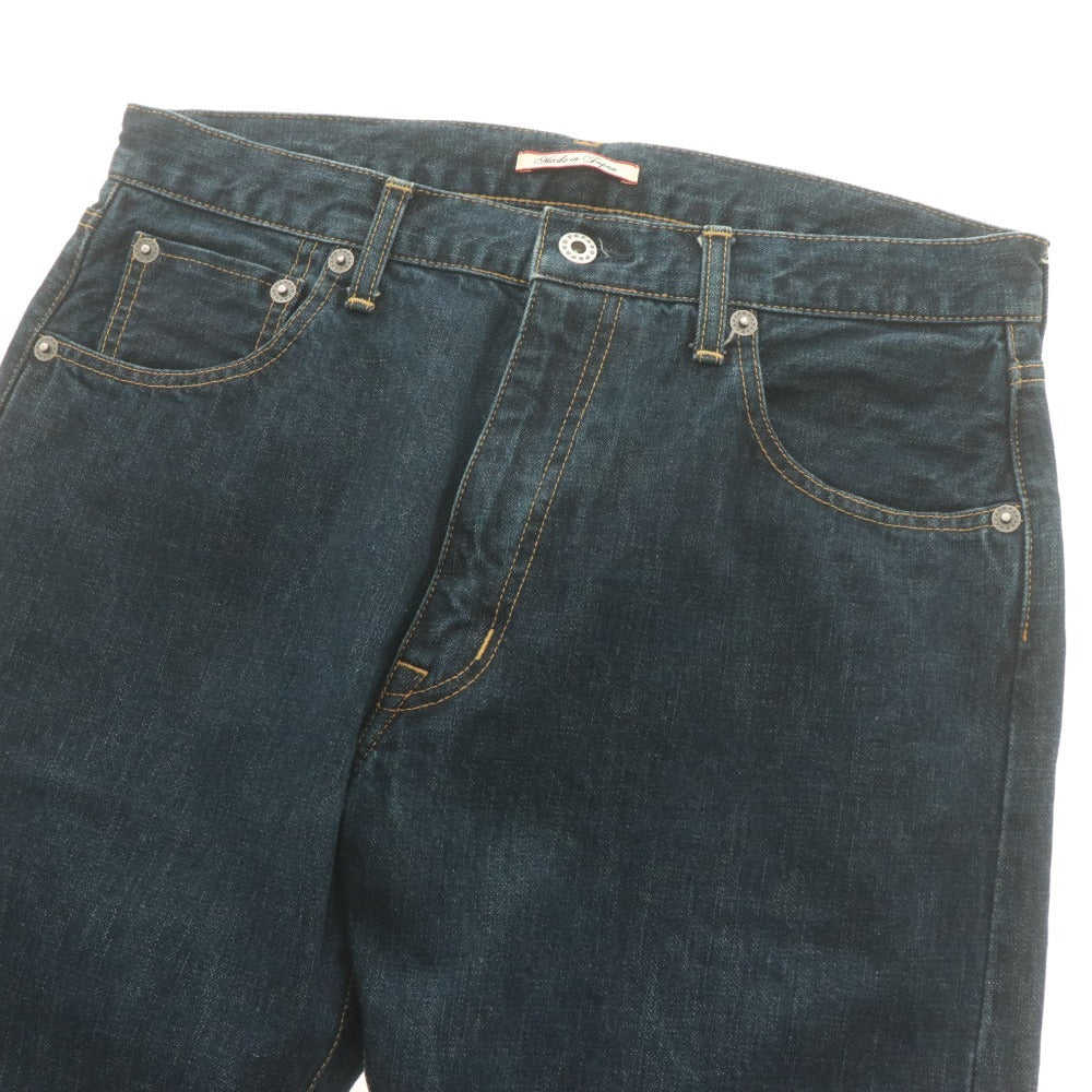 ■ Papas Plus Denim Jeans D0418FP 106 Selvedge Bottoms Men's LL Navy Indigo