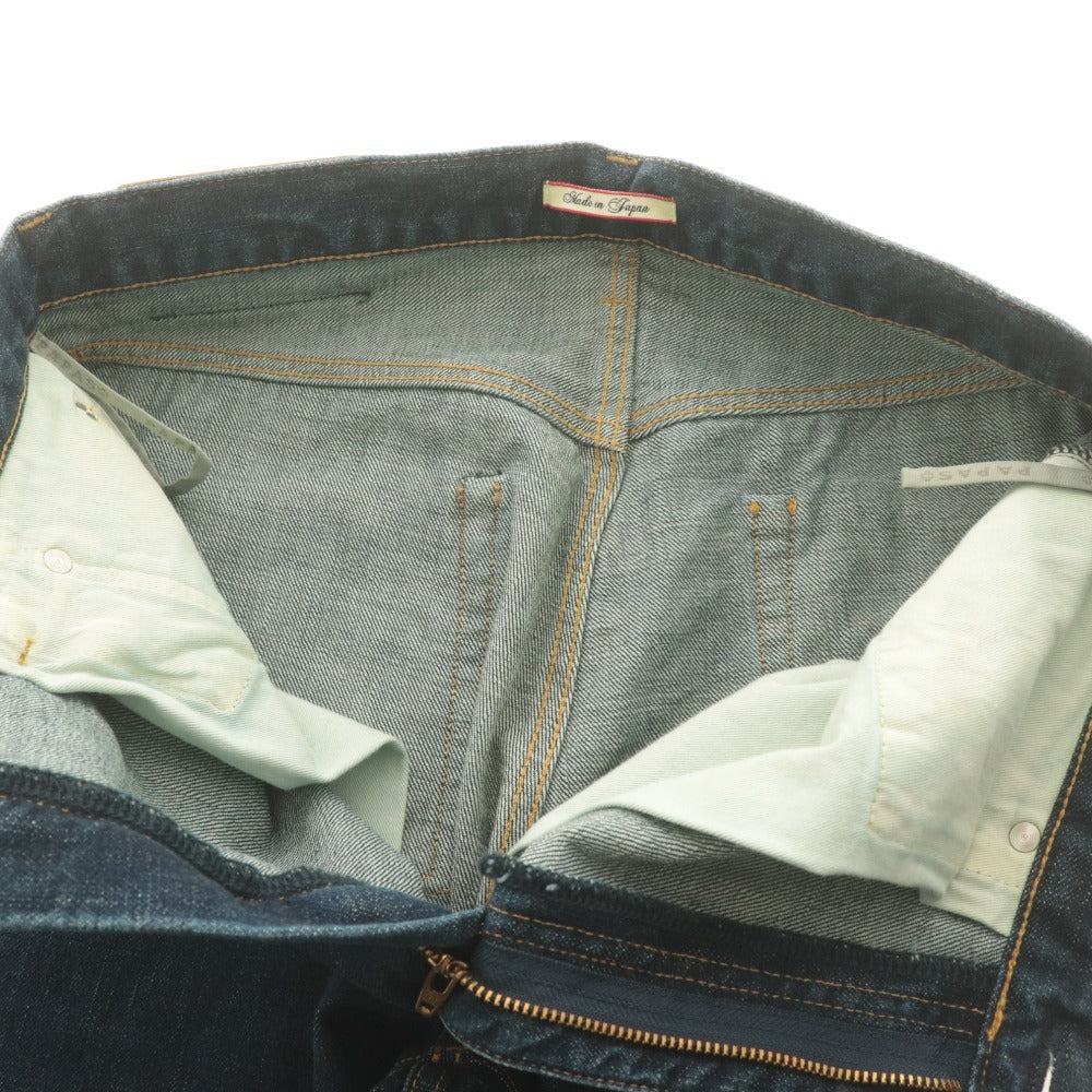 ■ Papas Plus Denim Jeans D0418FP 106 Selvedge Bottoms Men's LL Navy Indigo