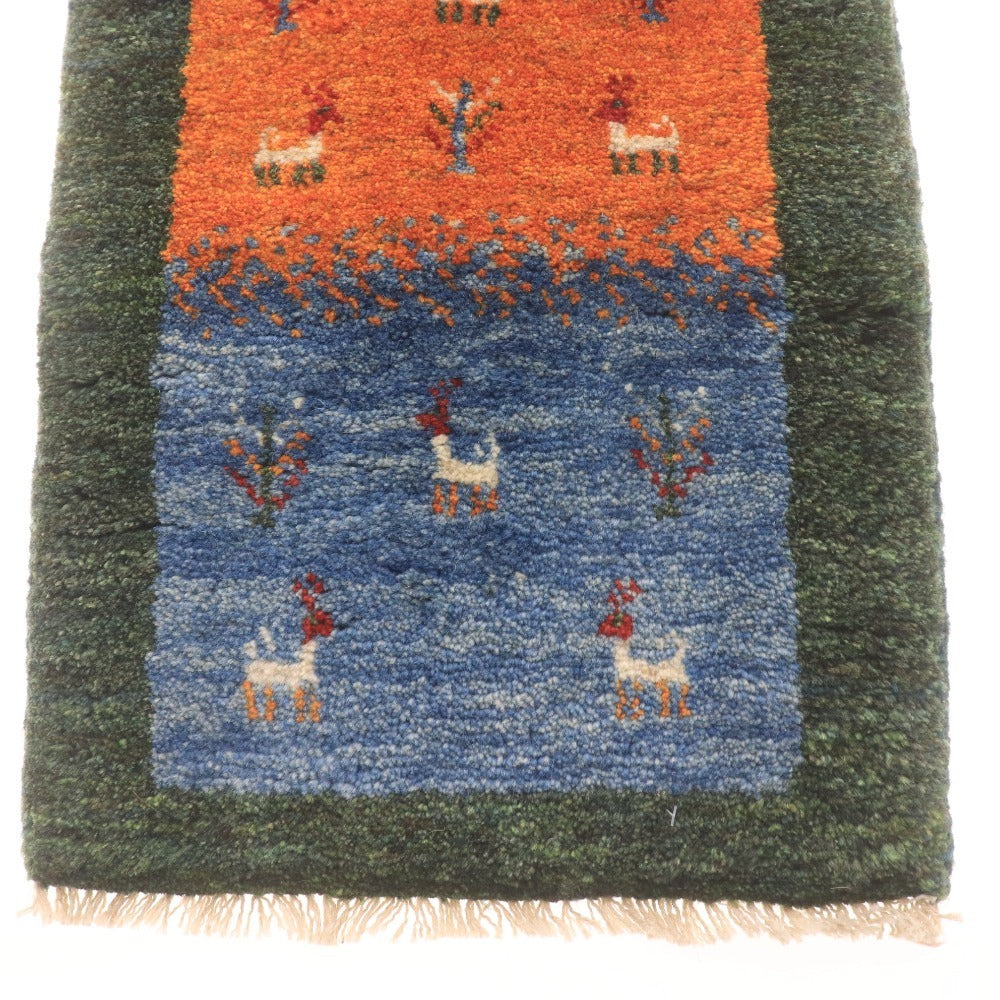 ■ ギャッベ ギャベ 玄関マット ペルシャ 天然ウール 手織り 耐久性 保温性 弾力 イラン シラーズ産 未使用 付属品付き