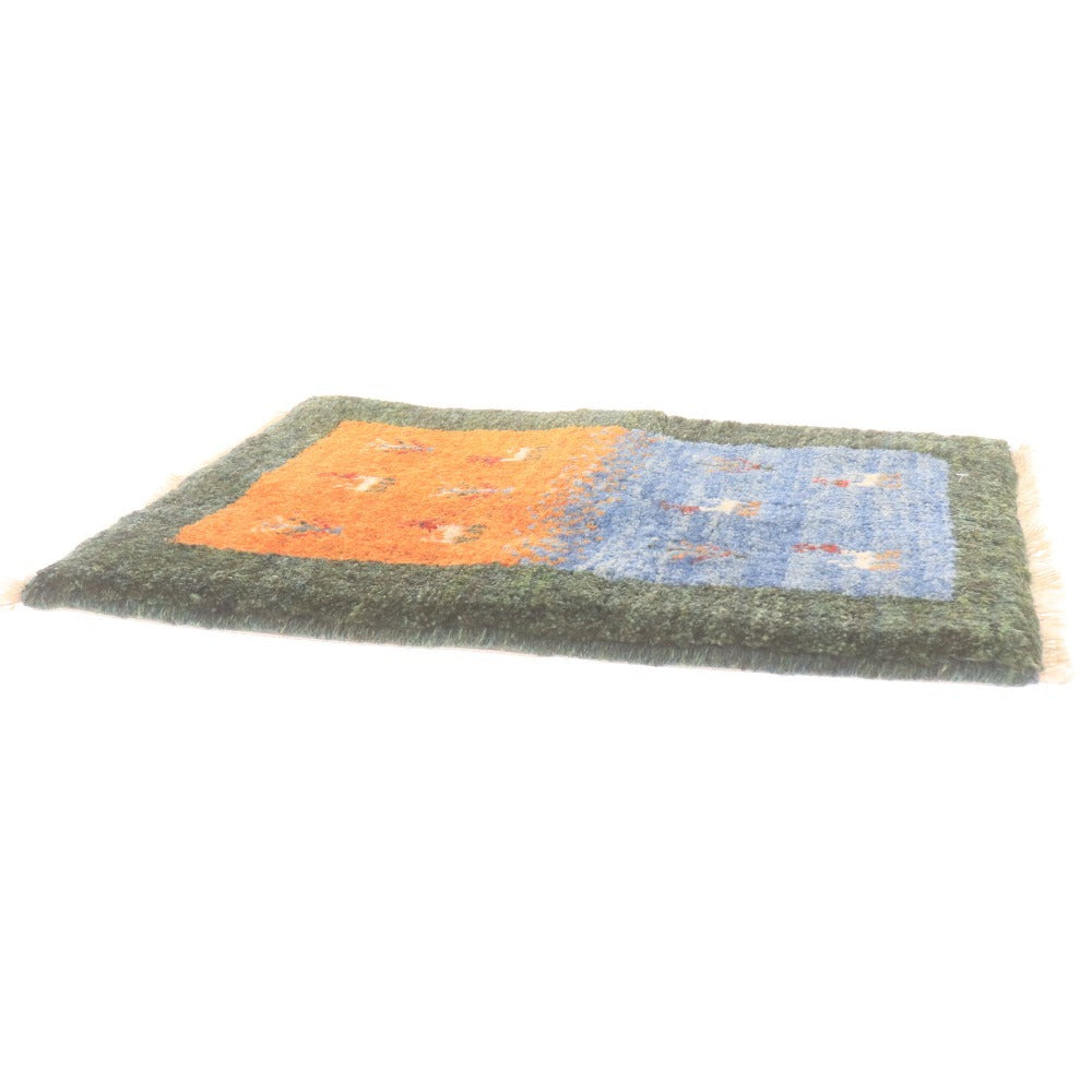 ■ ギャッベ ギャベ 玄関マット ペルシャ 天然ウール 手織り 耐久性 保温性 弾力 イラン シラーズ産 未使用 付属品付き