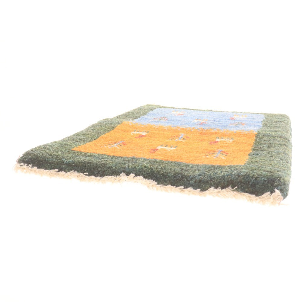 ■ ギャッベ ギャベ 玄関マット ペルシャ 天然ウール 手織り 耐久性 保温性 弾力 イラン シラーズ産 未使用 付属品付き