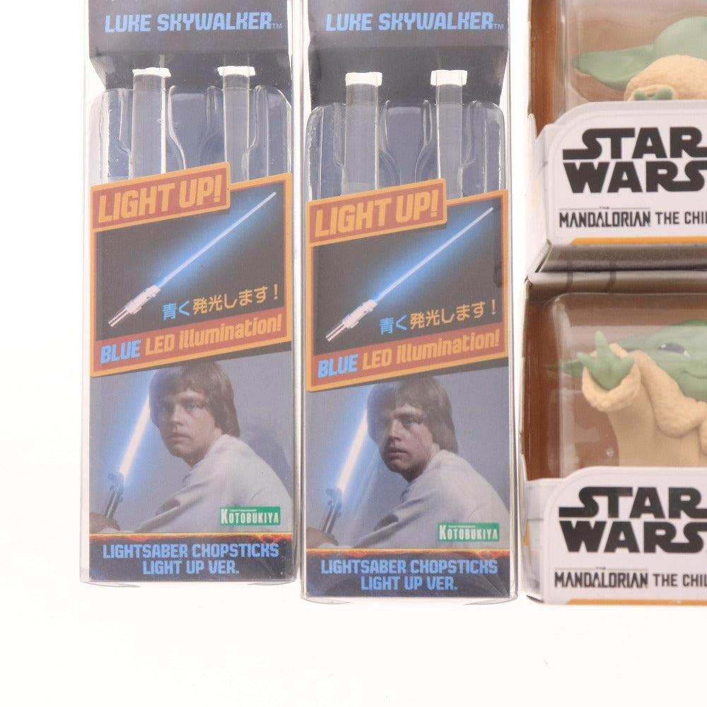 ■ スターウォーズ フィギュア ネクタイ ライトセーバーチョップスティック オープナー 等 8点セットまとめ売り 未開封含む