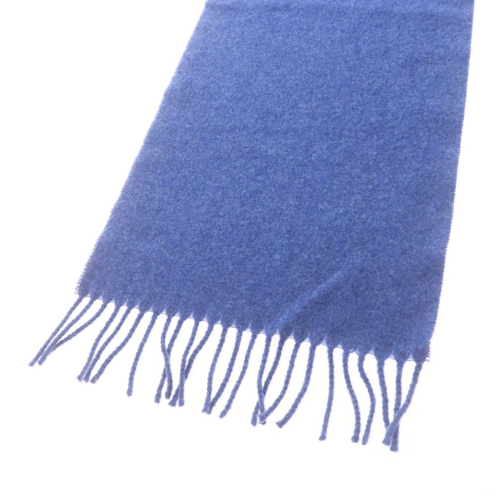 ■ ギャラリー ラファイエット マフラー ストール ショール イタリア製 レディース メンズ ウール100％ ブルー タグ付き 未使用