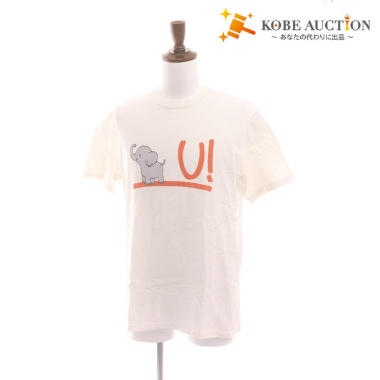 ■ アンダーカバー Tシャツ 半袖 UC1C3809 トップス プリント ゾウ 像 動物 メンズ 2(Sサイズ相当) ホワイト系