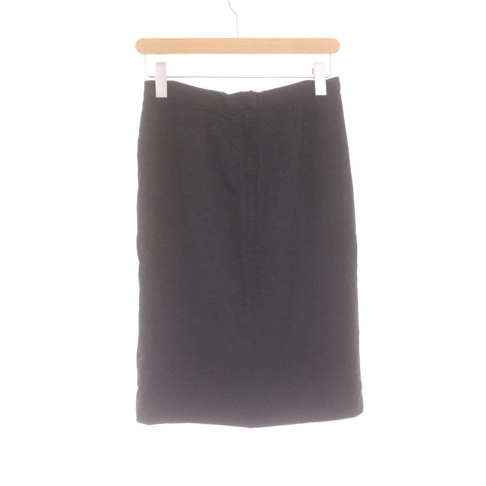 ■ A.P.C アーペーセー ひざ丈スカート ボトムス タイト レーヨン フランス製 レディース 38(M相当）ブラック