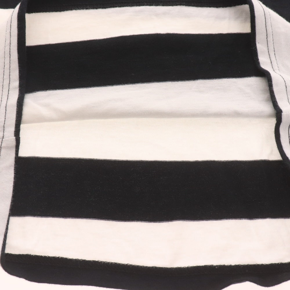 ■ グッドイナフ Tシャツ 半袖 トップス GOODENOUGH カットソー ボーダー バッグプリント メンズ ブラックホワイト