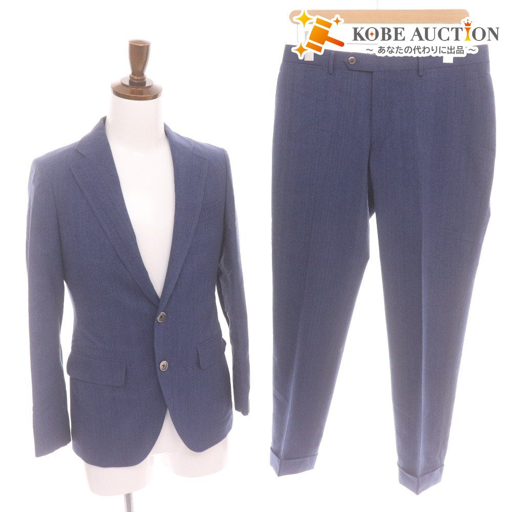 ■ SUIT SELECT スーツセレクト スーツ セットアップ JSK2050 長袖 ジャケット パンツ 上下 メンズ Y4 82 ブルー