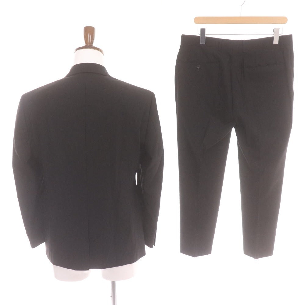 ■ SUIT SELECT スーツセレクト フォーマルスーツ セットアップ BLMD9700 長袖 ジャケット パンツ 上下 メンズ AB4 ブラック 付属品付き