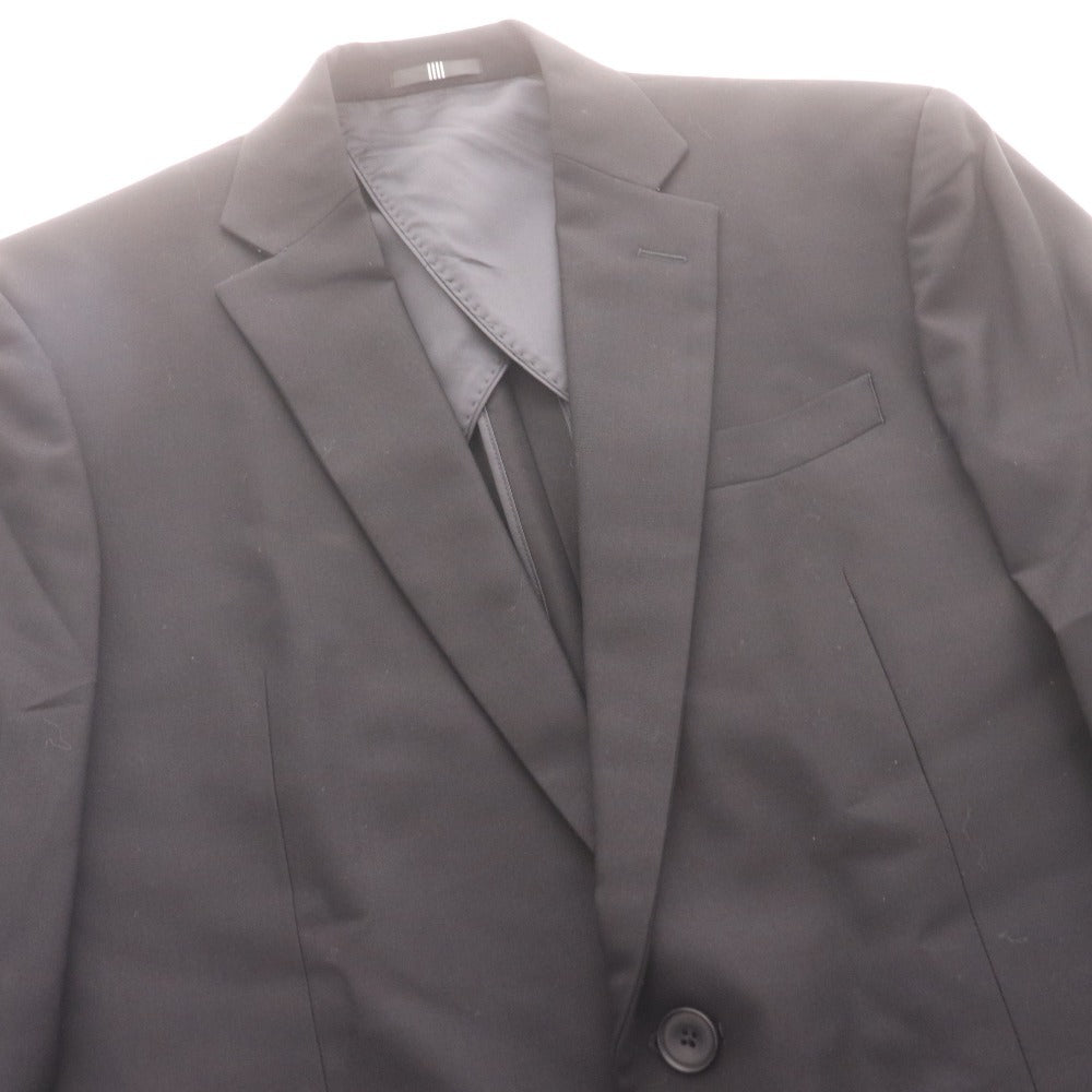 ■ SUIT SELECT スーツセレクト フォーマルスーツ セットアップ BLMD9700 長袖 ジャケット パンツ 上下 メンズ AB4 ブラック 付属品付き