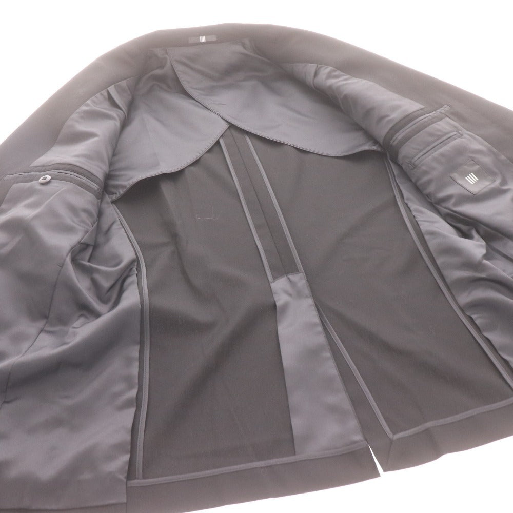 ■ SUIT SELECT スーツセレクト フォーマルスーツ セットアップ BLMD9700 長袖 ジャケット パンツ 上下 メンズ AB4 ブラック 付属品付き