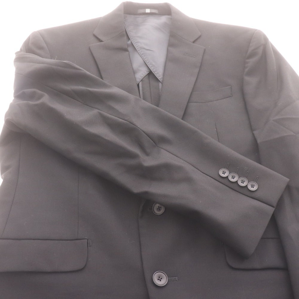 ■ SUIT SELECT スーツセレクト フォーマルスーツ セットアップ BLMD9700 長袖 ジャケット パンツ 上下 メンズ AB4 ブラック 付属品付き