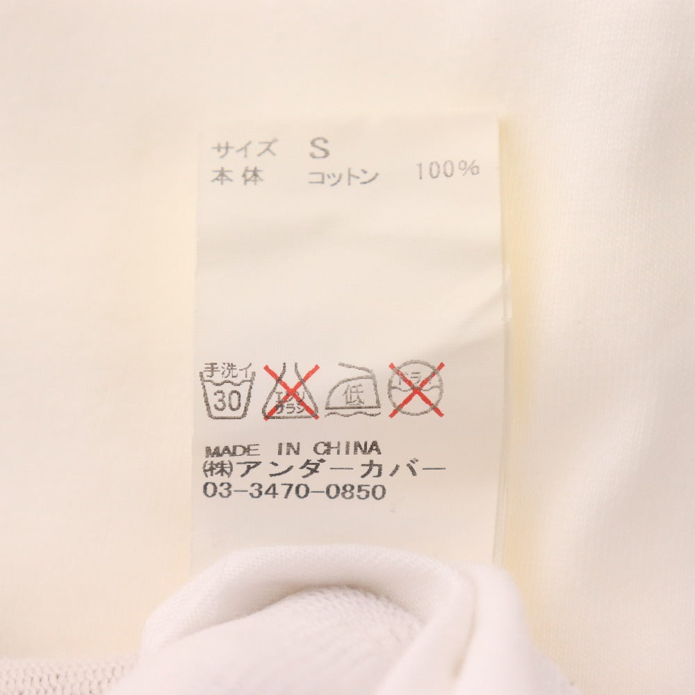 ■ アンダーカバー UNDERCOVER Tシャツ 半袖 トップス カットソー コットン100% Uロゴ メンズ S ホワイト