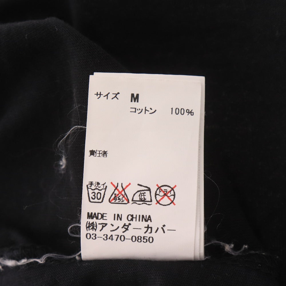 ■ アンダーカバー UNDERCOVER Tシャツ 半袖 トップス カットソー コットン100% Uロゴ メンズ M ブラック