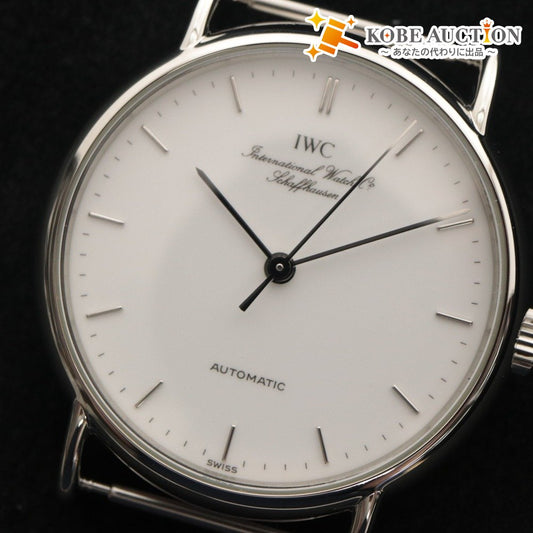 ■ IWC 腕時計 Portofino ポートフィノ オートマティック 自動巻き ウォッチ シルバー 文字盤 ホワイト 動作確認済み