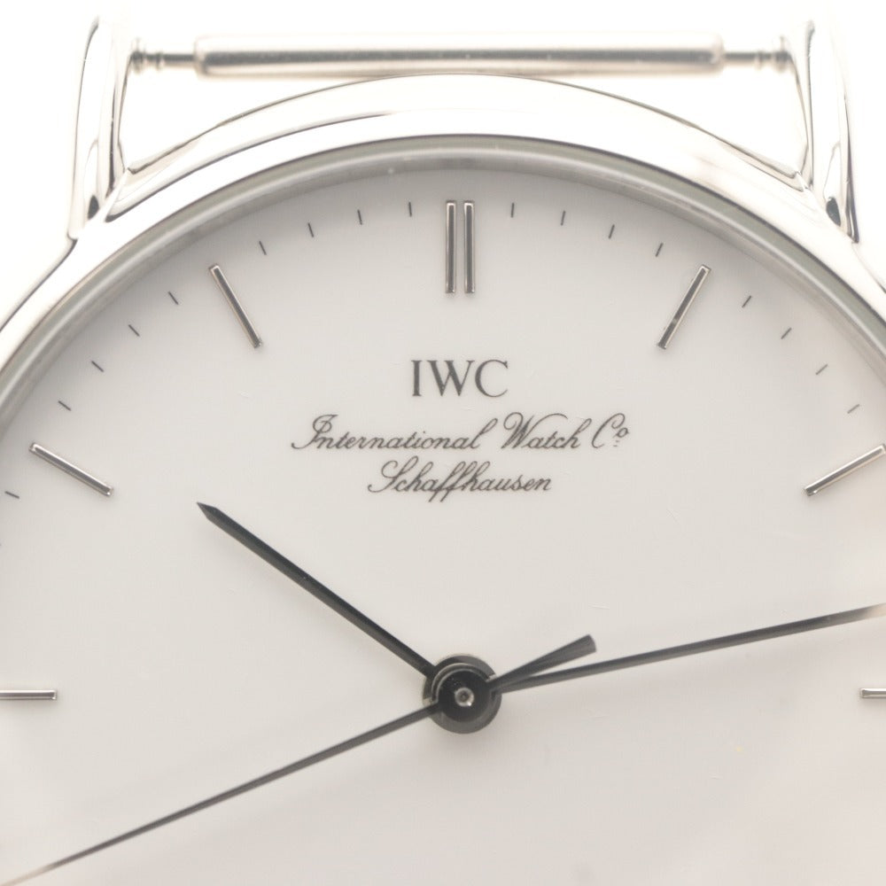 ■ IWC Watch Portofino Automatic Watch Silver Dial White Verified Working