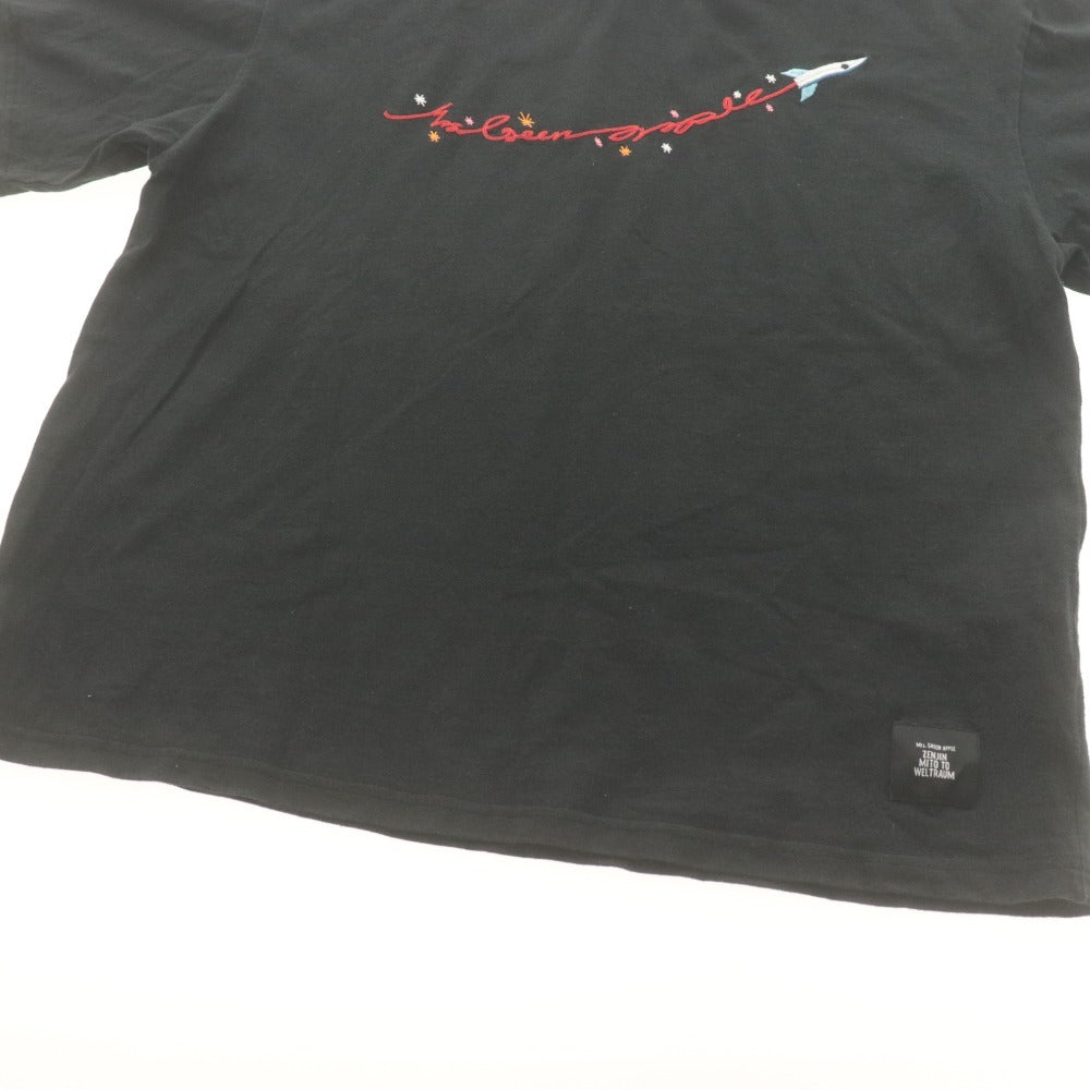 ■ Mrs.GREEN APPLE ミセス Tシャツ ゼンジン未到とヴェルトラウム MGA Rocket Embroidery T-Shirt オフィシャルグッズ M ブラック 黒