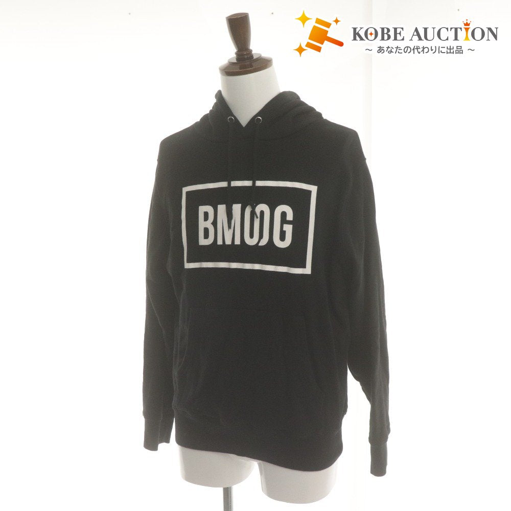 ■ BMSG ロゴパーカー 長袖 トップス フード ロゴ コットン メンズ レディース M ブラック 黒 オフィシャルグッズ