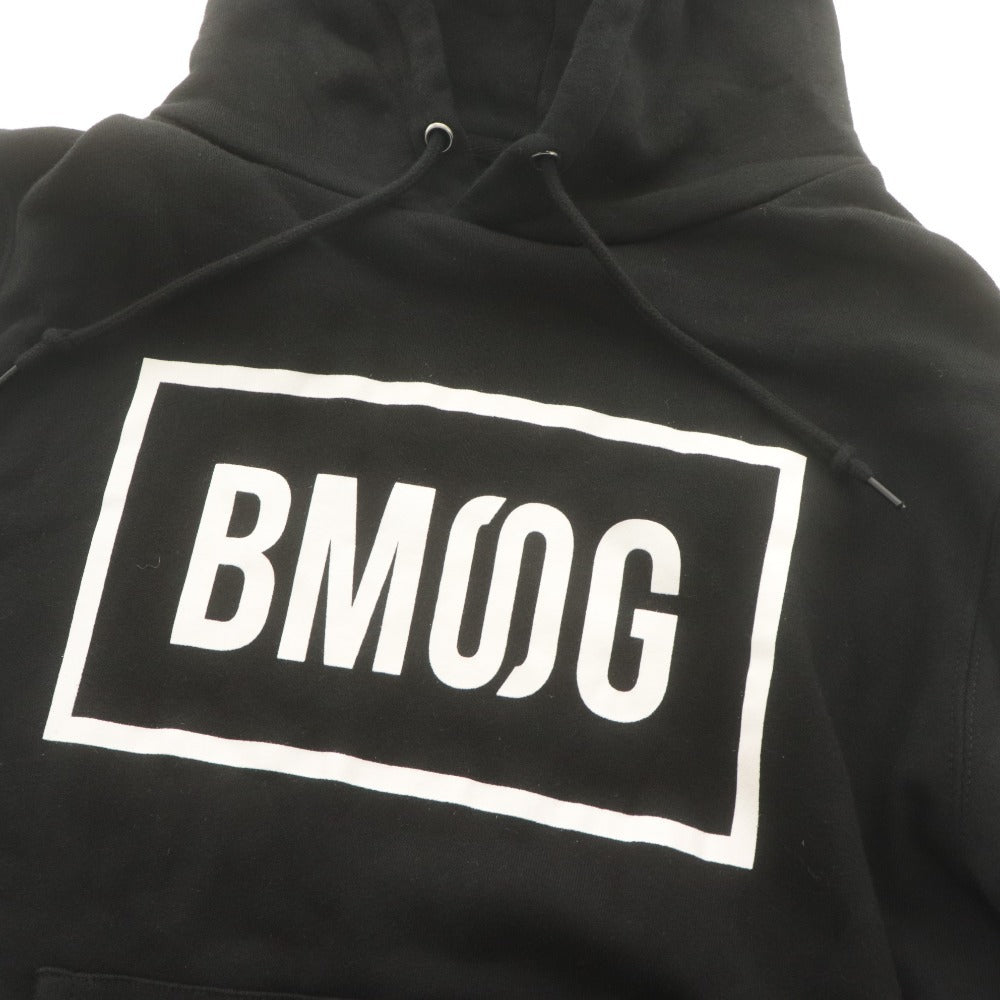 ■ BMSG ロゴパーカー 長袖 トップス フード ロゴ コットン メンズ レディース M ブラック 黒 オフィシャルグッズ