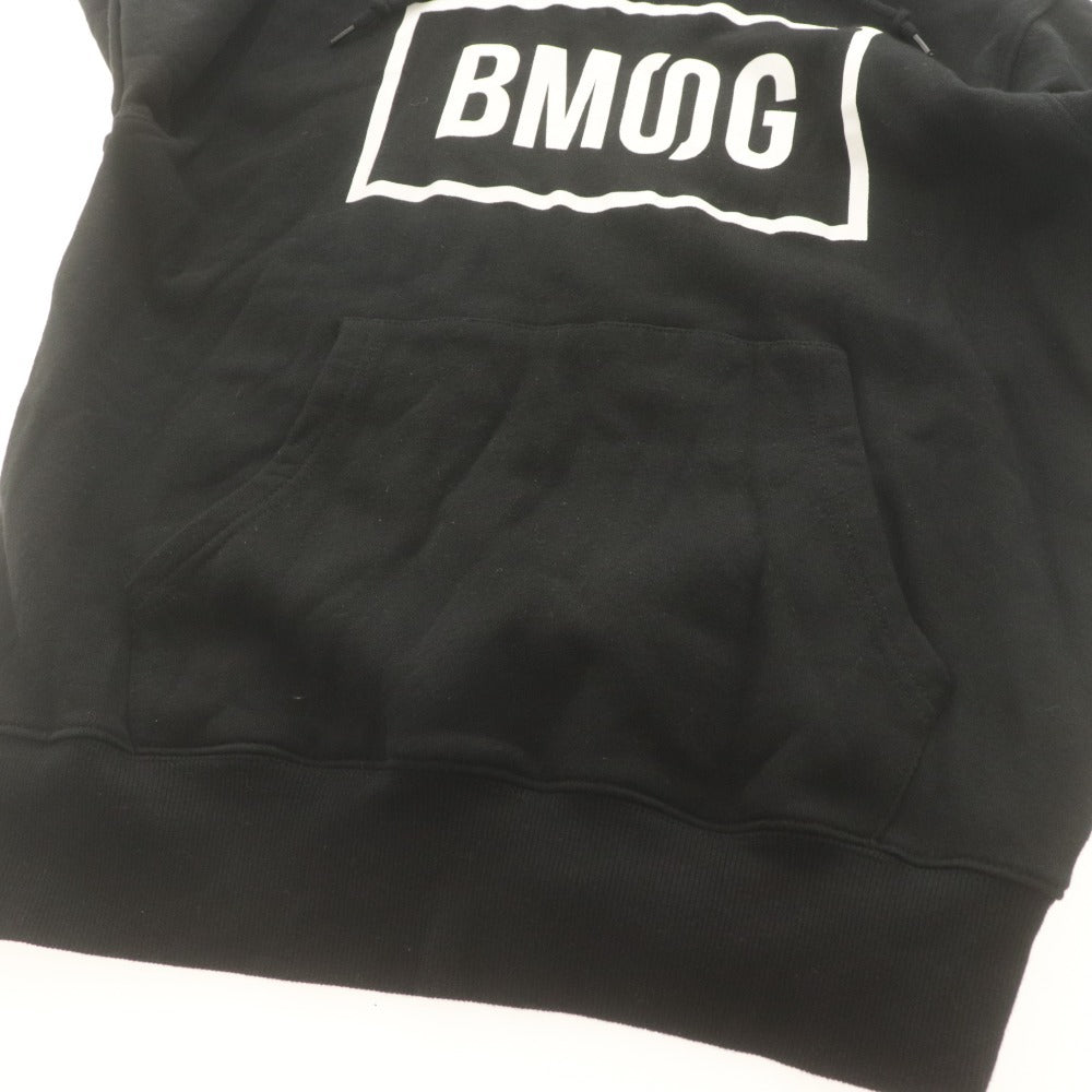 ■ BMSG ロゴパーカー 長袖 トップス フード ロゴ コットン メンズ レディース M ブラック 黒 オフィシャルグッズ
