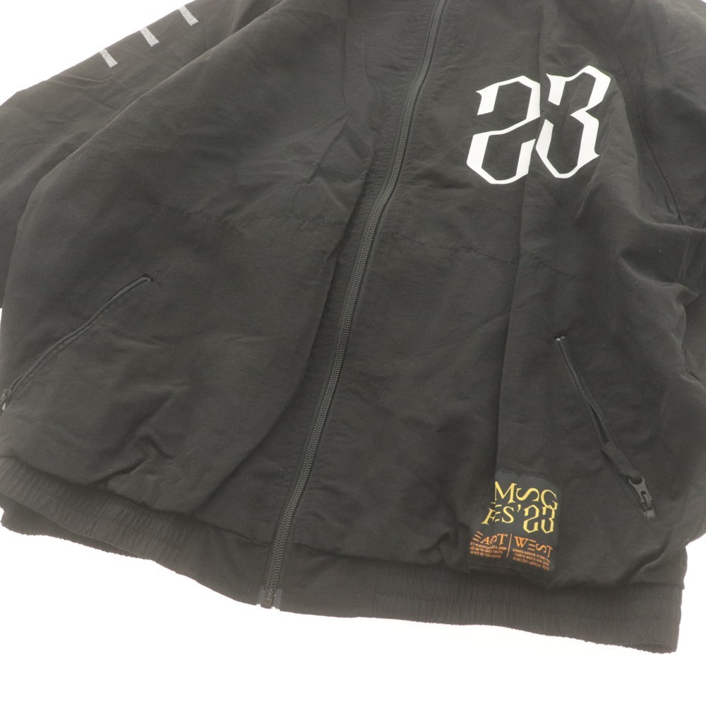 ■ BMSG FES'23 トラックジャケット 長袖 アウター ブルゾン ファスナー ロゴ メンズ レディース M 黒 ブラック オフィシャルグッズ