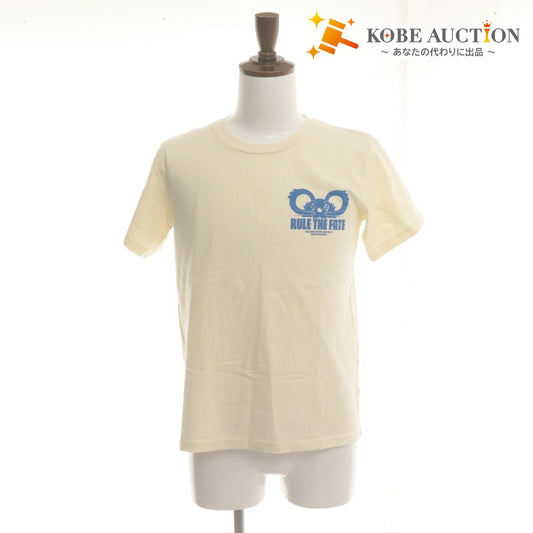 ■ Hiro RULE THE FATE ルール ザ フェイト MOUSE Tシャツ 半袖 トップス キャラ柄 プリント 綿 メンズ レディース 0 (XS相当) アイボリー