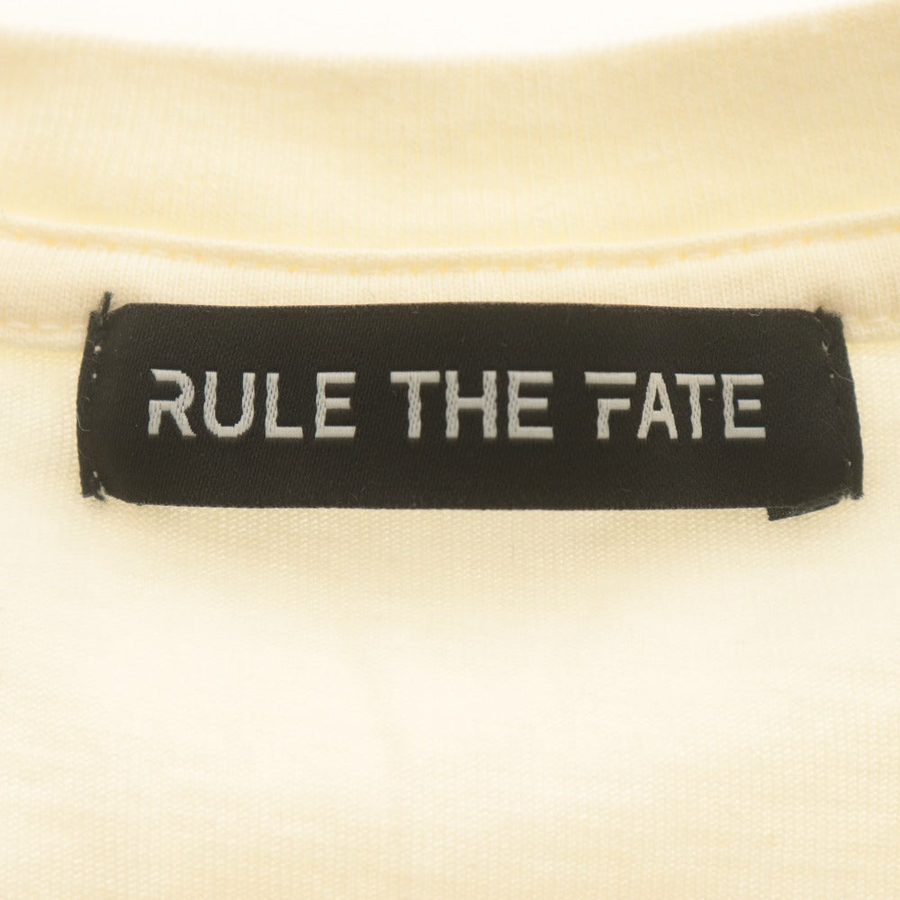 ■ Hiro RULE THE FATE ルール ザ フェイト MOUSE Tシャツ 半袖 トップス キャラ柄 プリント 綿 メンズ レディース 0 (XS相当) アイボリー