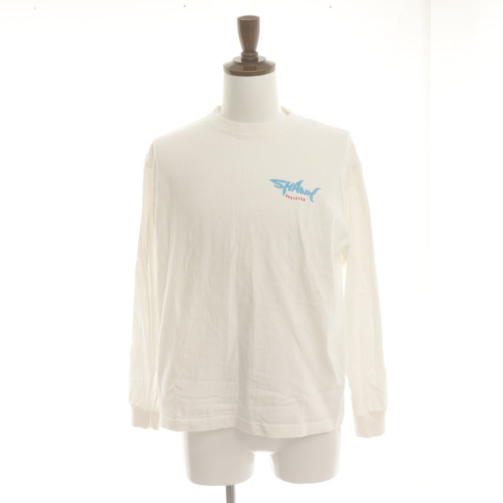 ■ SHANK ロンTシャツ タオル 2点セットまとめ売り LONG SLEEVE T-SHIRT シャーク柄 トップス M 白/フェイスタオル/2024年 グッズ バンド