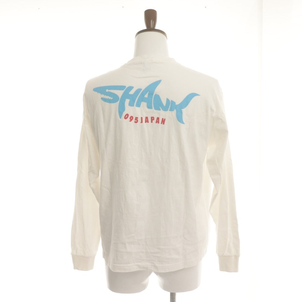 ■ SHANK ロンTシャツ タオル 2点セットまとめ売り LONG SLEEVE T-SHIRT シャーク柄 トップス M 白/フェイスタオル/2024年 グッズ バンド