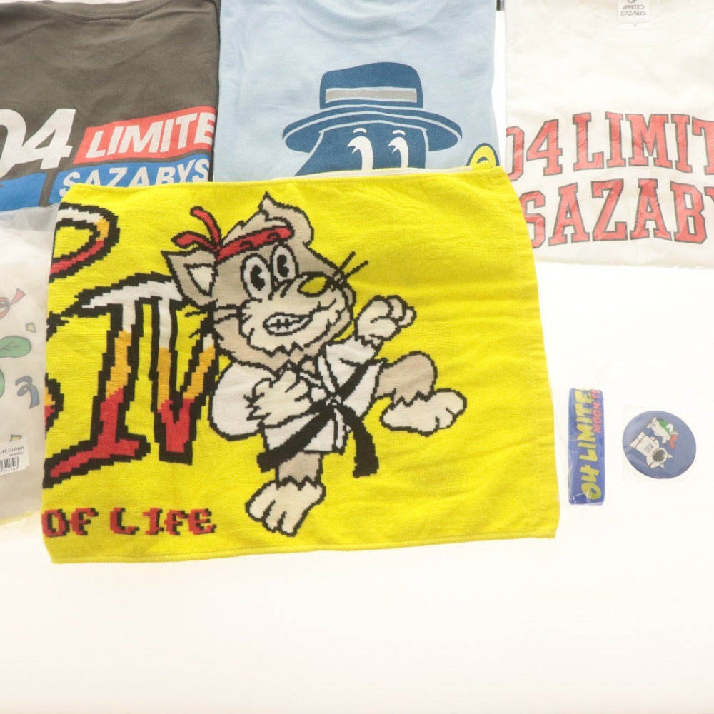 ■ 04 Limited Sazabys グッズ 12点セットまとめ売り Tシャツ/ARW/PLOT/Penguin/College/Gard Game/クッション/缶バッチ/ラバーバンド 等