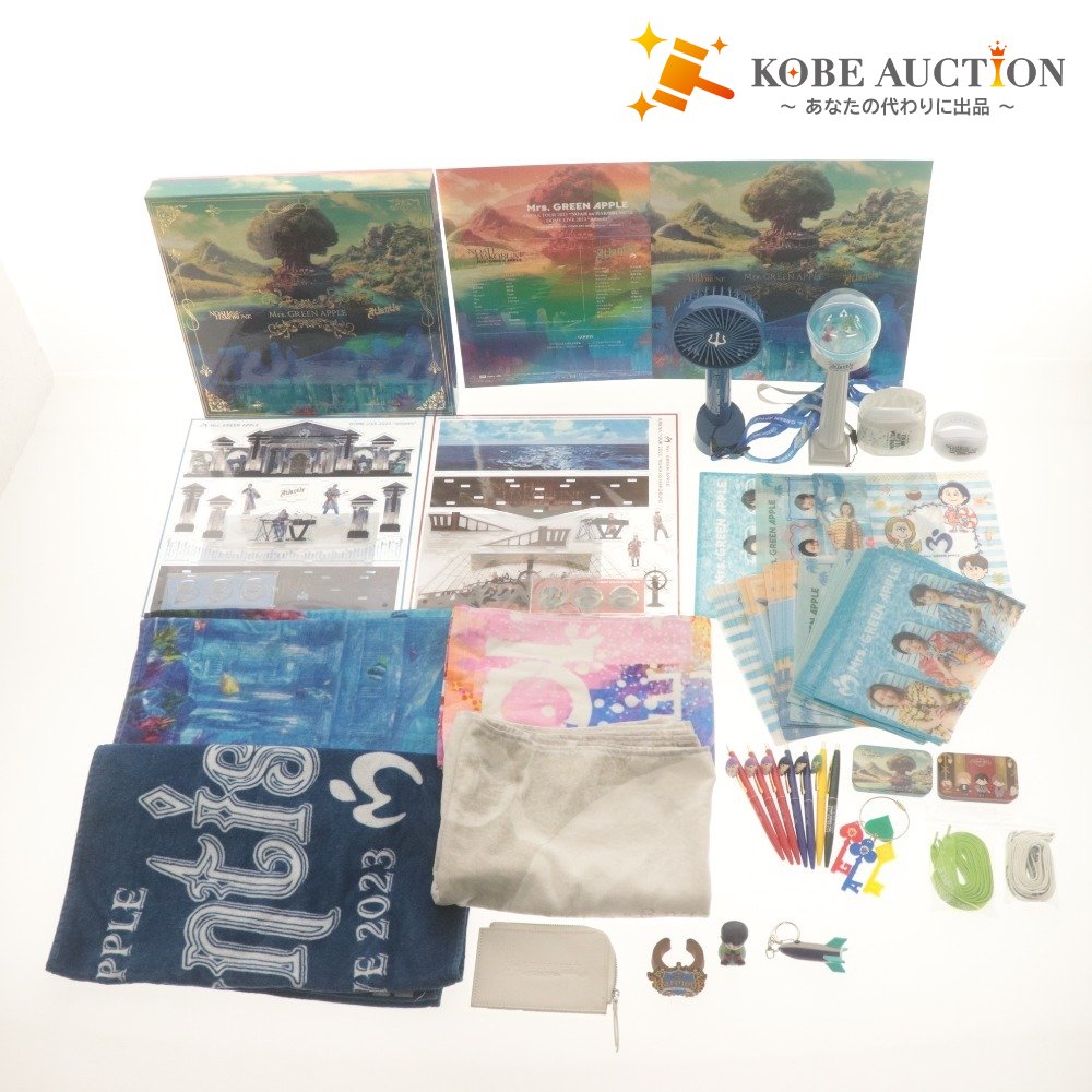 ■ Mrs. GREEN APPLE ミセス グッズ 大量セットまとめ売り TAIBAN/White/ローソン/Atlantis/ZENJIN/NoAH/タオル,バンド,ペン,ライト 等