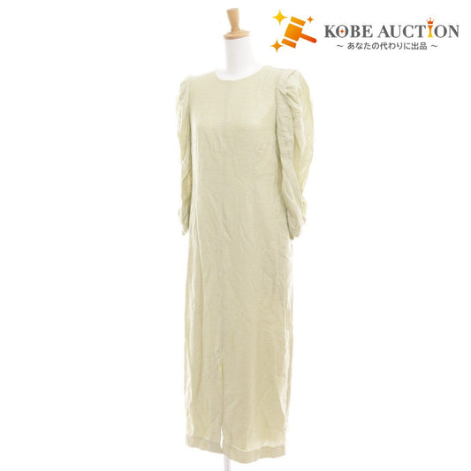 ■ セルフォード ワンピース 長袖 トップス ボトムス フリル レディース 38 ライトグリーン