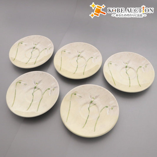 ■ ジアン ソーサー 5枚セット まとめ売り ソーサーのみ コーヒーカップ用 アリス 花柄 フランス製 洋食器