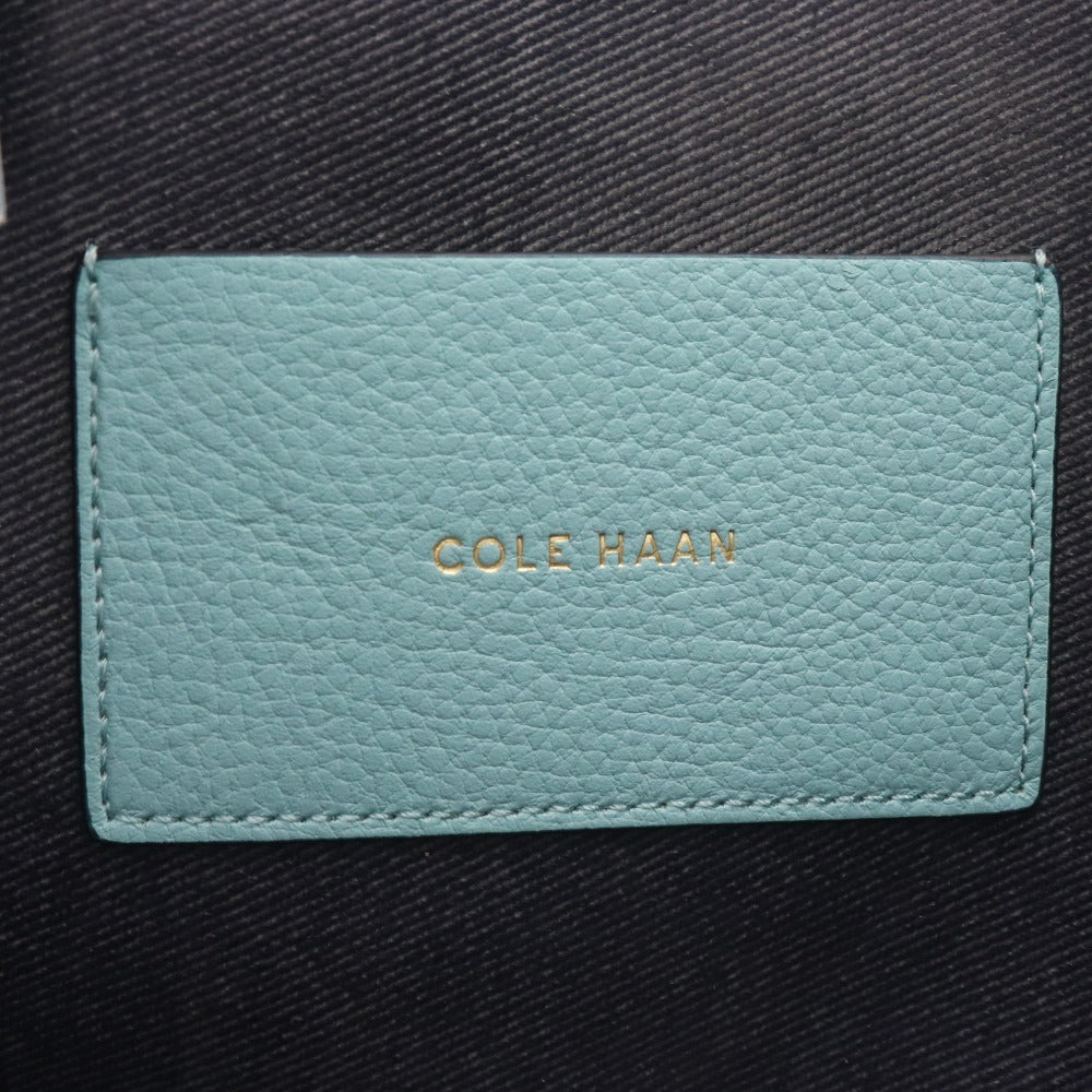 ■ コールハーン トートバッグ ショルダーバッグ 鞄 バイカラー レディース ブルー系 タグ付き 未使用