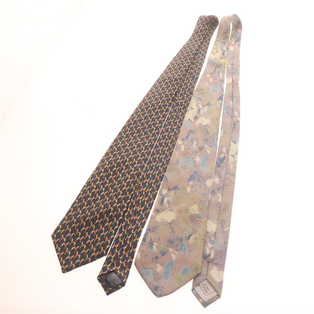 ■ レノマ アイリッシュフィールド ジッサーニテスッティ アクアスキュータム 等 ネクタイ 15本セット まとめ売り 総柄 メンズ 付属品付き