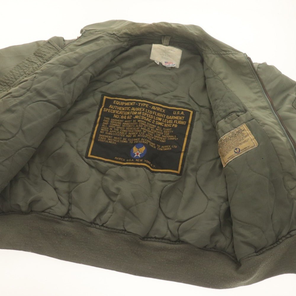 ■ AVIREX アヴィレックス フライトジャケット 長袖 ジャケット JACKET, FLYER'S, COLD WEATHER メンズ M カーキ
