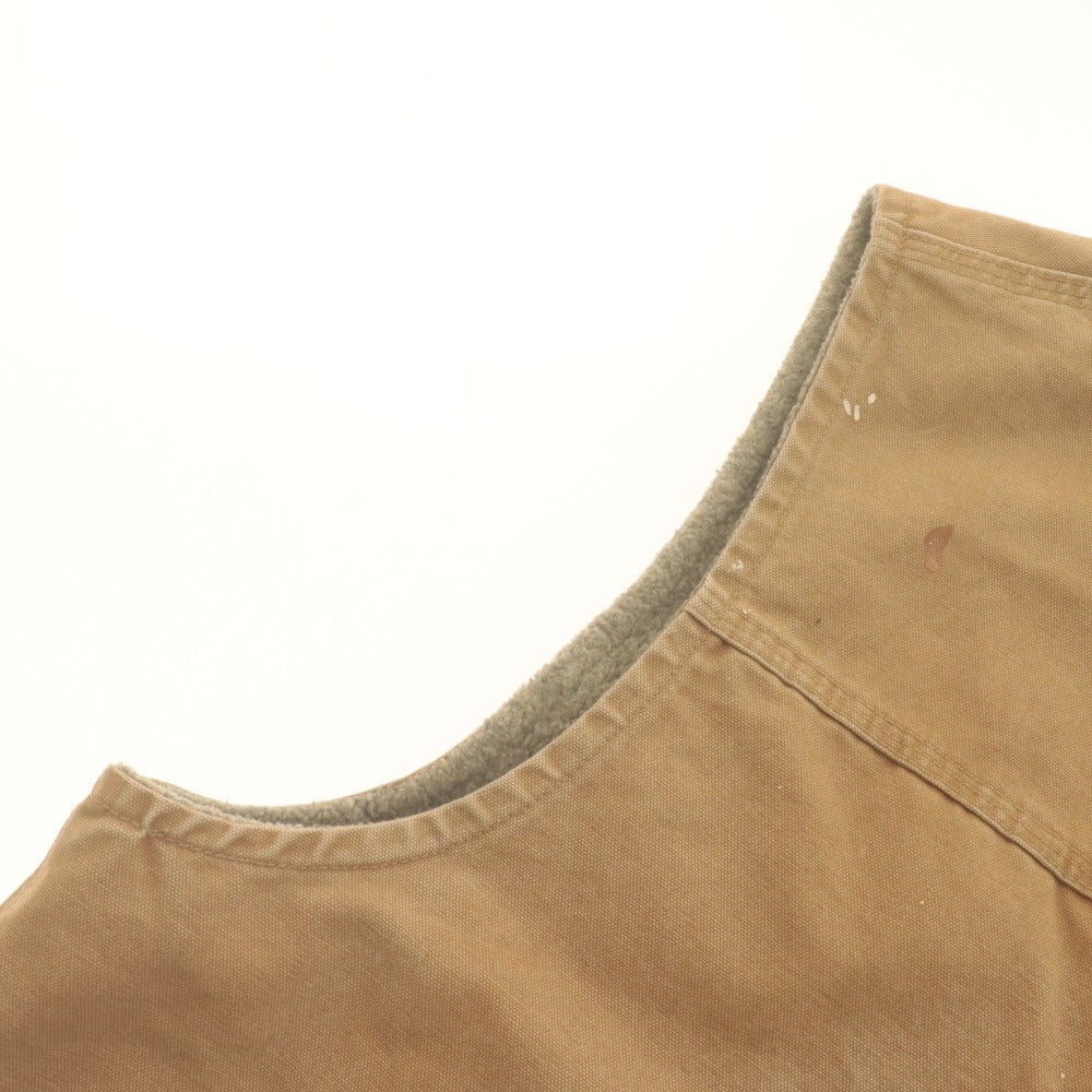 ■ Carhartt カーハート ダックベスト アウター コットン 裏地ボア メンズ X-Large ベージュ系