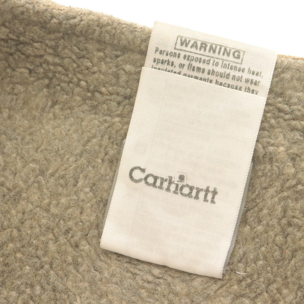 ■ Carhartt カーハート ダックベスト アウター コットン 裏地ボア メンズ X-Large ベージュ系
