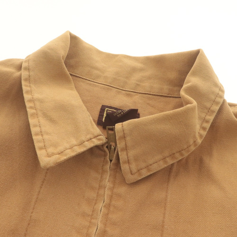 ■ Dickies ディッキーズ ダックジャケット 長袖 アウター コットン ビンテージ ロゴ メンズ L ブラウン系